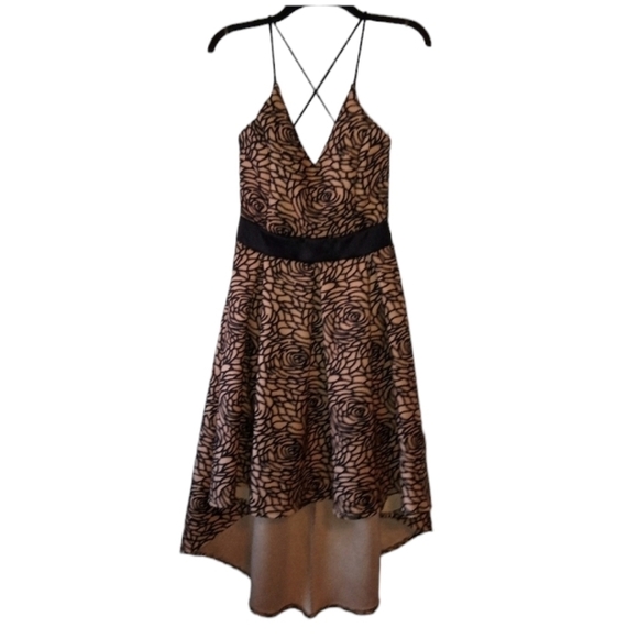 Agaci high low roses dress - Picture 1 of 10